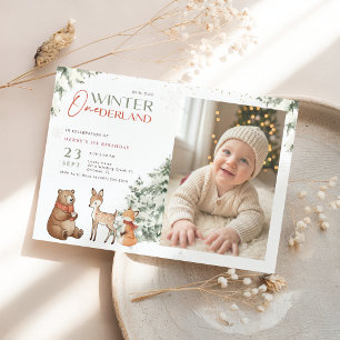 Convites Aniversário de 1 ano do Animal Winter Onederland K