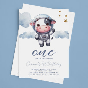 Convites Aniversário de 1 ano do Astronauta Bezerrinho