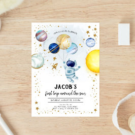 Convites Aniversário de 1 ano do Astronauta do Espaço Sider