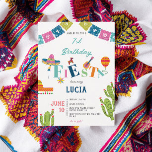 Convites Aniversário de 1 ano do Colorido Cactus da Festa M