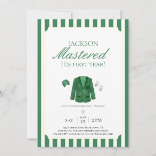 Convites Aniversário de 1 ano do Green Jacket Golf