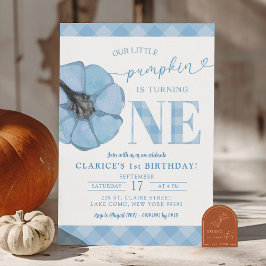 Convites Aniversário de 1 ano do Menino da Abóbora Preppy X