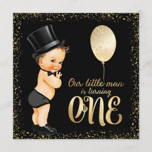 Convites Aniversário de 1 ano do Pequeno Homem
