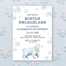 Aniversário de 1 ano do Urso Polar Onederland de I