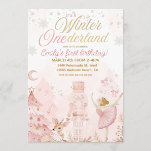 Convites Aniversário de 1 ano Winter ONEderland Soldado de