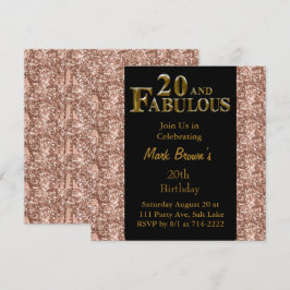 Convites Aniversário de 20 anos