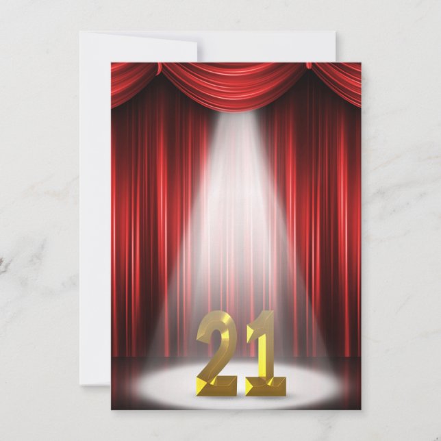 Convites aniversário de 21 anos (Frente)