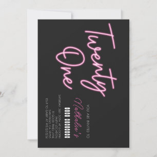 Convites Aniversário de 21 anos 21