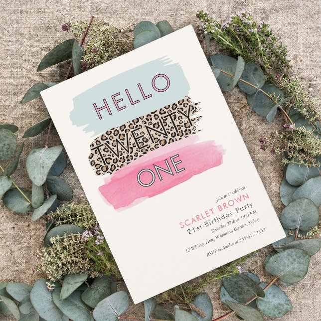 Convites Aniversário de 21 anos de Extração de Cor de Água  (Criador carregado)