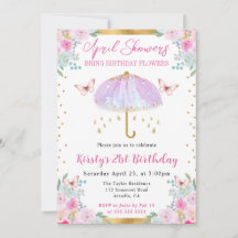 Aniversário de 21 anos de guarda-chuva Primavera r