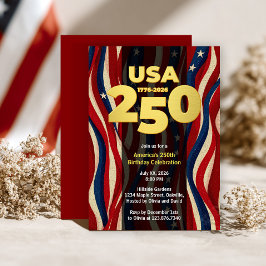 Convites Aniversário de 250 anos da América, Festa USA 250