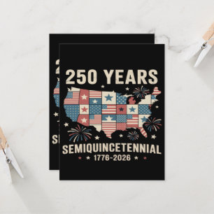 Convites Aniversário de 250 anos da Independência dos EUA
