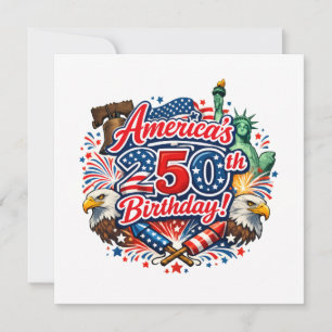 Convites Aniversário de 250 anos das Américas Celebração do