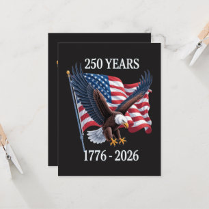Convites Aniversário de 250 Anos EUA Bandeira Americana 177
