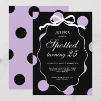 Aniversário de 25 anos da Purple Polka Dot Spotted