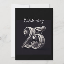 CONVITES ANIVERSÁRIO DE 25 DE CLASSY SILVER