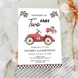 Convites Aniversário de 2 anos dos TWO Fast Race Car Boys