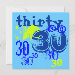 Convites aniversário de 30 anos