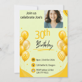 Convites Aniversário de 30 anos