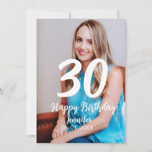 Convites aniversário de 30 anos adiciona nome data ano ano 