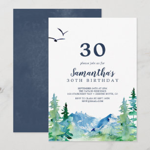 Convites aniversário de 30 anos das Montanhas Rochosas