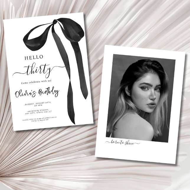 Convites aniversário de 30 anos de aniversário de fotos do  (Criador carregado)