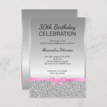 aniversário de 30 anos de cinza de brilho de