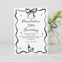 Aniversário de 30 anos de Desenho de Mão Elegante