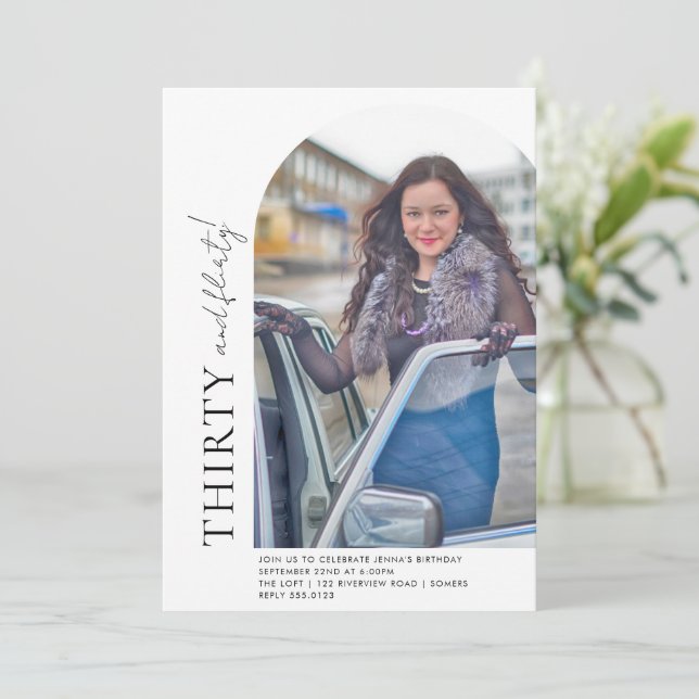 Convites Aniversário de 30 anos de Fotografia Central de Ar (Em pé/Frente)
