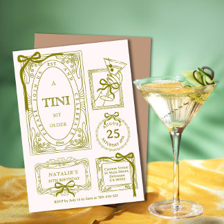 Convites Aniversário de 30 anos De Oliva Chic Arte A Tini B