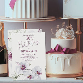 Convites Aniversário de 30 anos de pintura das Orquídeas Br