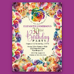 Convites Aniversário de 30 anos de Rosas Bonito coloridos<br><div class="desc">Convite para aniversário de 30 anos de Rosas Bonito coloridos. Fácil De Alterar O Texto De Exemplo Para Si, Clicando Em Personalizar. Clique Em Personalizar/Editar Com A Ferramenta Design Para Alterar O Tipo De Fonte, A Cor Da Fonte, O Tamanho Da Fonte Ou Para Adicionar/Excluir/Alterar O Texto Ou Os Elementos...</div>