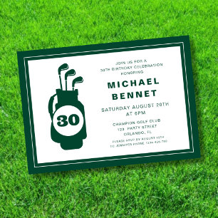 Convites Aniversário de 30 anos do Modern Golf