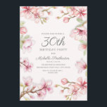 Convites Aniversário de 30 anos Floral, cor-de-rosa, branco<br><div class="desc">Lindas flores cor-de-rosa e brancas, e ramos o convite de festas aniversário de 30 anos das mulheres. Este convite seria perfeito para uma festa de jardim ou um evento de chá feminino. Fontes, texto e texto, bem como a cor do plano de fundo, podem ser personalizados para atender às suas...</div>