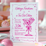 Convites ANIVERSÁRIO DE 30 ANOS Martini do partido SURPRESA<br><div class="desc">Whimsical e feminina,  este convite de aniversário para o tema "espresso martini" apresenta um grande martini de rabisco rosa e um quadro. Todo o texto é editável.</div>
