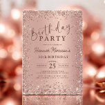 Convites Aniversário de 30 anos Metálico Elegante Dourado G<br><div class="desc">Comemore a fazer 30 anos de estilo com este Elegante Rosa Metálico, Dourado Convite à aniversário de 30 anos Glitter! Com um espantoso acabamento metálico de ouro rosa e sotaques brilhantes, esse convite exude sofisticação e elegância, fazer perfeito para uma comemoração de aniversário chic. Quer você esteja planejando uma festa...</div>