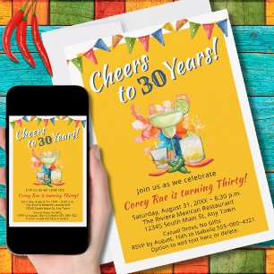 Convites aniversário de 30 anos para animar a 30 anos Marga