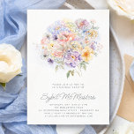 Convites aniversário de 30 anos Party Watercolor Buquê Flor<br><div class="desc">Um elegante buquê floral de aquarelas de flores de vintage enfeita a parte superior deste convite de festas aniversário de 30 anos. As flores macias pastel são acentuadas pela arte moderna da linha.</div>