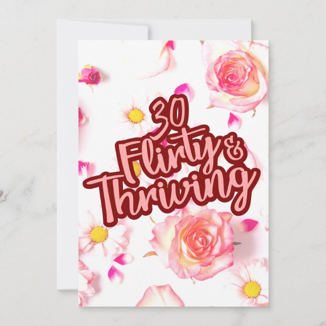 Convites Aniversário de 30 anos Trinta Sedutores e Próspero (Frente)
