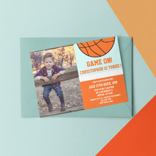 Convites Aniversário de 3 anos de Basquetebol