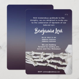 Convites Aniversário de 3 anos de Upsherin First Haircut Ju