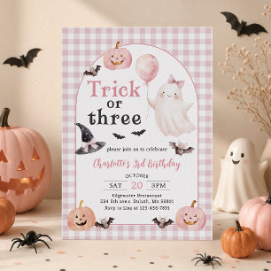 Convites Aniversário de 3 anos do Fantasma do Halloween - T