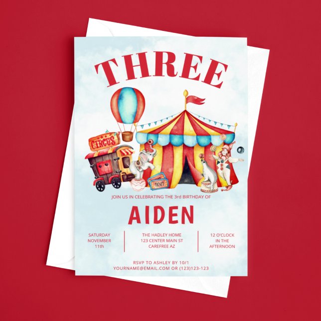 Convites Aniversário de 3 anos do Festival de Circo do Carn (Criador carregado)