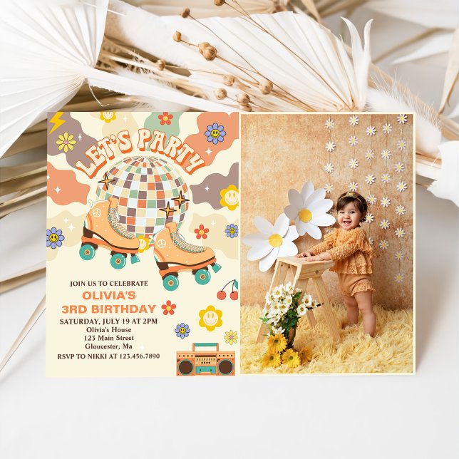 Convites Aniversário de 3 anos do Vamos do cilindro do Disc (Criador carregado)