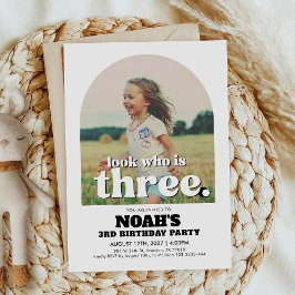 Convites aniversário de 3 anos: Olhe Quem Tem Três