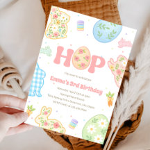 Aniversário de 3 anos Some Bunny Pastel Floral