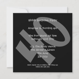 Convites aniversário de 40 anos