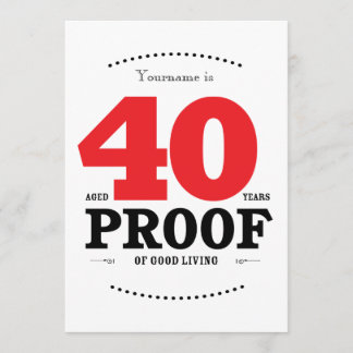 Convites aniversário de 40 anos