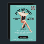 Convites aniversário de 40 anos Bash Event Club Style Flyer<br><div class="desc">Aniversário do Partido Bash Flyers para eventos,  bares,  clubes,  eventos corporativos.</div>