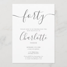 Convites aniversário de 40 anos de assinatura